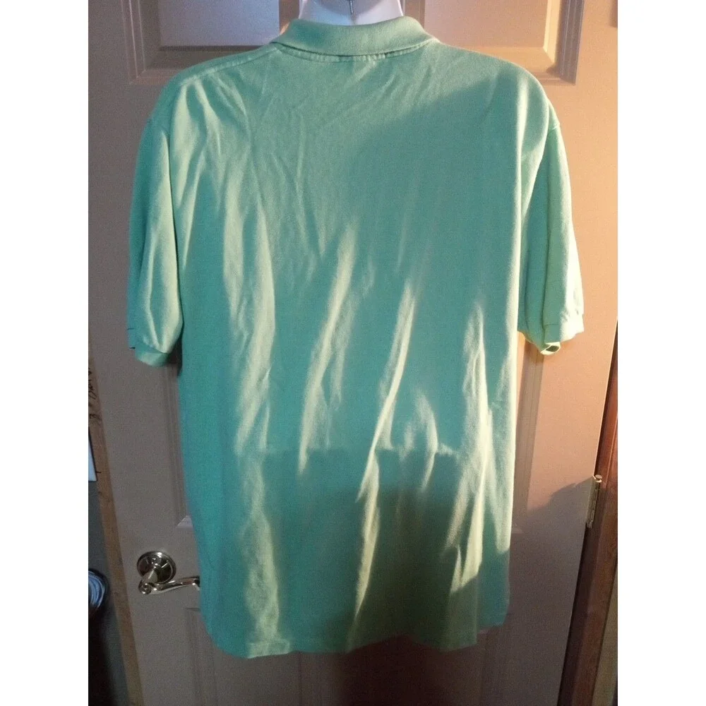 Polo Ralph Lauren Men's 2XL Classic Green 100% Cotton Short Sleeve Polo Shirt